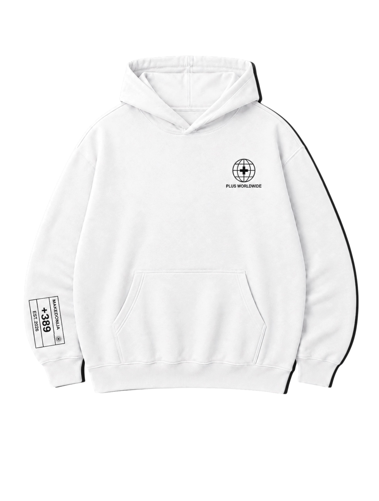 MENS +389 MACEDONIAN PASSPORT INSPIRED HOODIE
