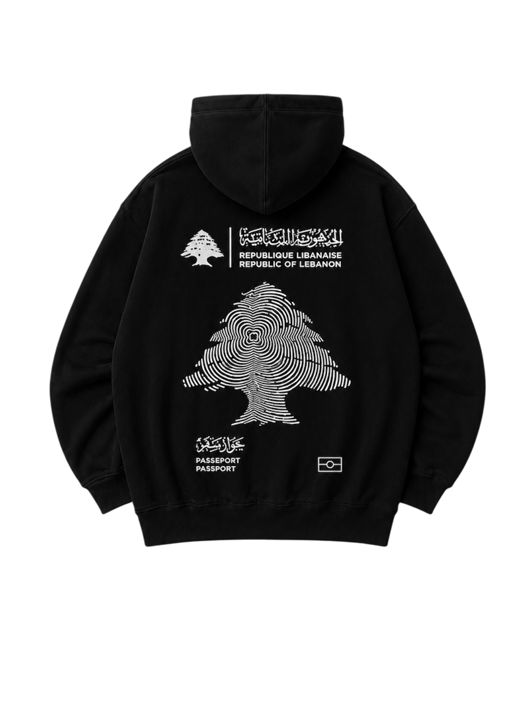 MENS +961 LEBANON PASSPORT INSPIRED HOODIE