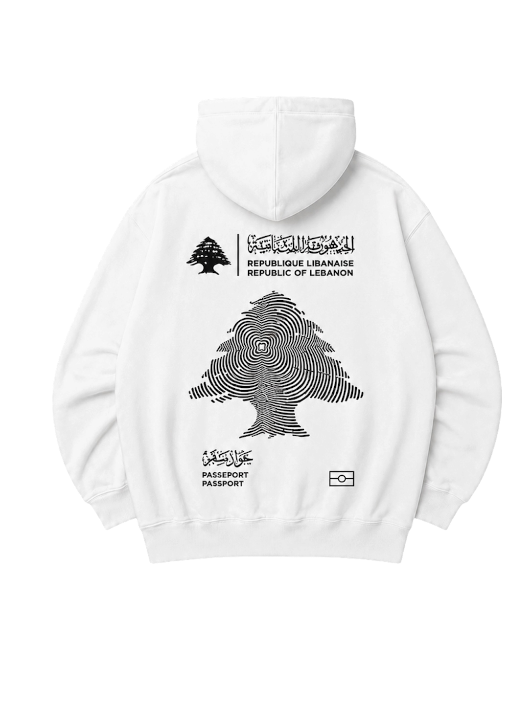 MENS +961 LEBANON PASSPORT INSPIRED HOODIE